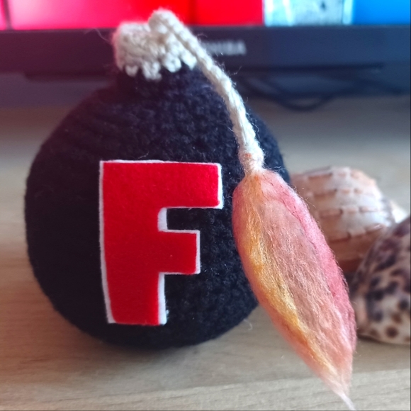 Set Of TWO 💥Hand crocheted "F Bomb"💣 - Picture 5 of 6